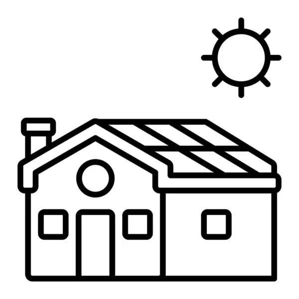 Sonnenkollektoren Vektorsymbol Einsetzbar Für Druck Mobile Anwendungen Und Web Anwendungen — Stockvektor