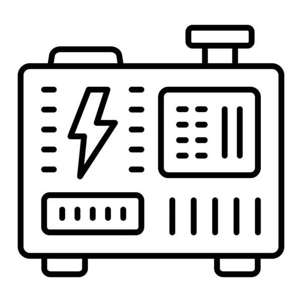 Ikona Vektoru Elektrického Generátoru Lze Použít Pro Tisk Mobilní Webové — Stockový vektor