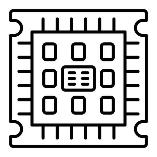 Ícone Vetorial Microprocessador Pode Ser Usado Para Impressão Aplicações Móveis — Vetor de Stock
