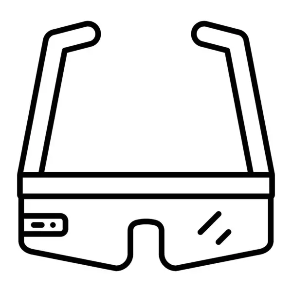Icono Vector Gafas Inteligentes Puede Utilizar Para Aplicaciones Impresión Móviles — Archivo Imágenes Vectoriales
