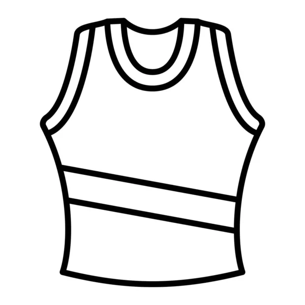 Singlet Vector Icon Can Used Printing Mobile Web Applications — Stock Vector