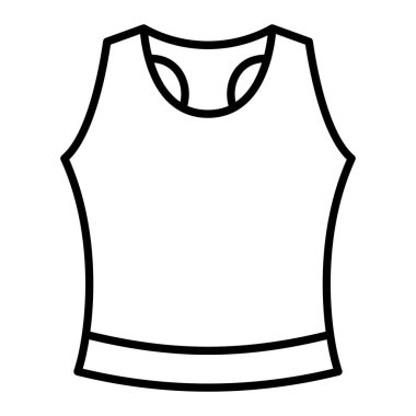 Tank Üst vektör simgesi. Yazdırma, mobil ve web uygulamaları için kullanılabilir.