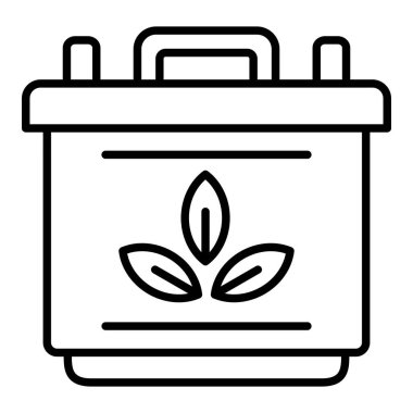 Batarya vektör simgesi. Yazdırma, mobil ve web uygulamaları için kullanılabilir.