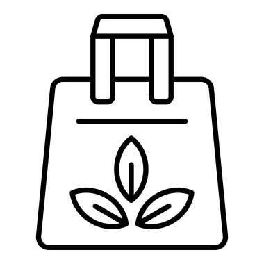 Eko Torba vektör simgesi. Yazdırma, mobil ve web uygulamaları için kullanılabilir.