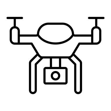 Akıllı İHA vektör simgesi. Yazdırma, mobil ve web uygulamaları için kullanılabilir.