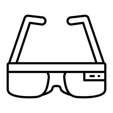 Akıllı Gözlük vektör simgesi. Yazdırma, mobil ve web uygulamaları için kullanılabilir.