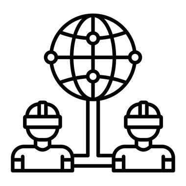 Ağ vektör simgesi. Yazdırma, mobil ve web uygulamaları için kullanılabilir.