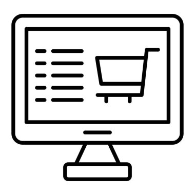 Ticaret vektör simgesi. Yazdırma, mobil ve web uygulamaları için kullanılabilir.