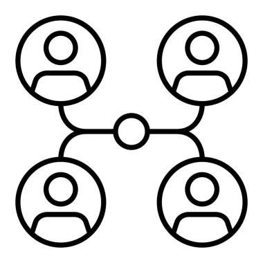 Ağ vektör simgesi. Yazdırma, mobil ve web uygulamaları için kullanılabilir.