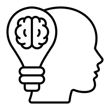 Yaratıcılık vektör simgesi. Yazdırma, mobil ve web uygulamaları için kullanılabilir.