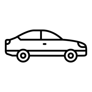 Araba vektör simgesi. Yazdırma, mobil ve web uygulamaları için kullanılabilir.