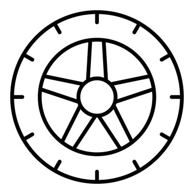 Lastik vektör simgesi. Yazdırma, mobil ve web uygulamaları için kullanılabilir.