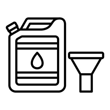 Motor yağı vektör simgesi. Yazdırma, mobil ve web uygulamaları için kullanılabilir.