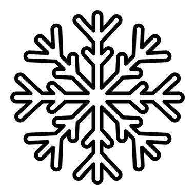 Kar Tanesi vektör simgesi. Yazdırma, mobil ve web uygulamaları için kullanılabilir.