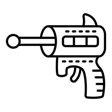 Uzay Silahı vektör simgesi. Yazdırma, mobil ve web uygulamaları için kullanılabilir.