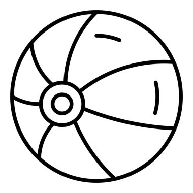 Top vektör simgesi. Yazdırma, mobil ve web uygulamaları için kullanılabilir.