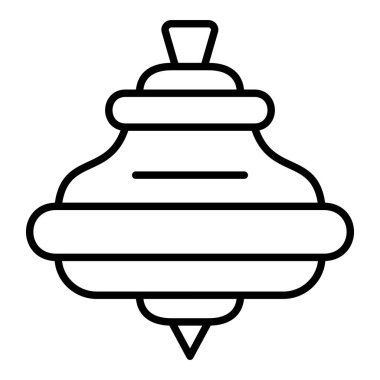 Dönen Üst vektör simgesi. Yazdırma, mobil ve web uygulamaları için kullanılabilir.