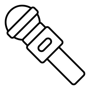 Mikrofon vektör simgesi. Yazdırma, mobil ve web uygulamaları için kullanılabilir.