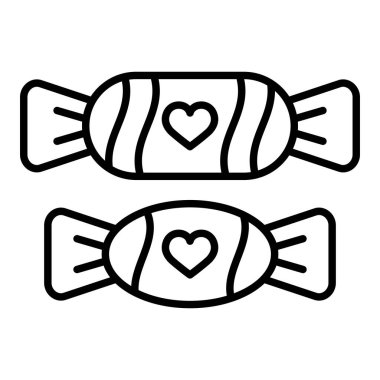 Şeker vektör simgesi. Yazdırma, mobil ve web uygulamaları için kullanılabilir.