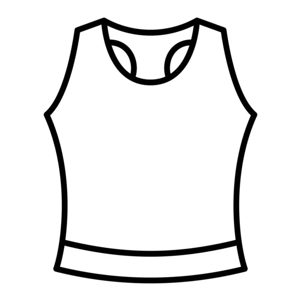 Tank Top Vector Icon Can Used Printing Mobile Web Applications — Stock Vector
