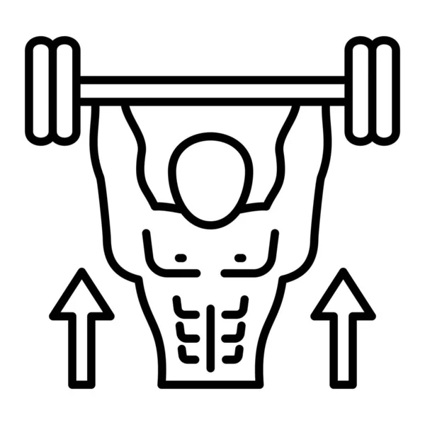 Weightlifting Vector Icon Can Used Printing Mobile Web Applications — Stock Vector