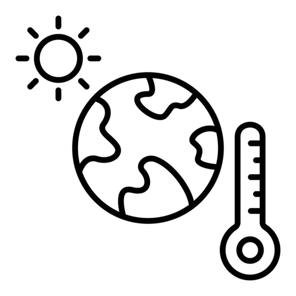 Klimatförändringens Vektorikon Kan Användas För Utskrifter Mobiler Och Webbapplikationer — Stock vektor