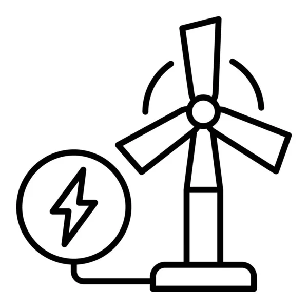 Ikona Wektora Energii Wiatrowej Może Być Stosowany Drukowania Aplikacji Mobilnych — Wektor stockowy