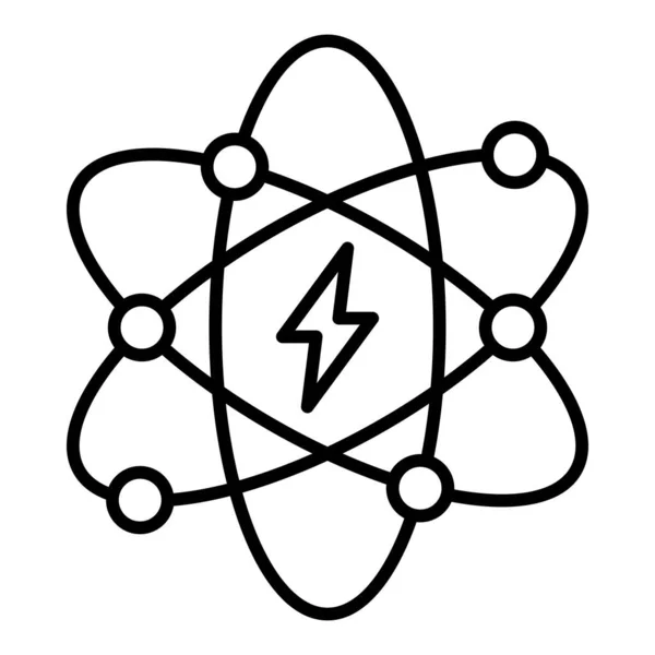Иконка Вектора Атомной Энергии Использоваться Печати Мобильных Веб Приложений — стоковый вектор