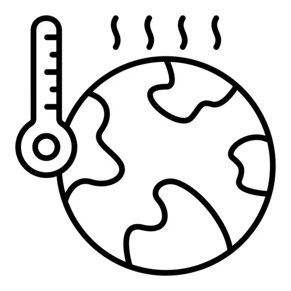 Global Warming Vector Icon Can Used Printing Mobile Web Applications — Stock Vector