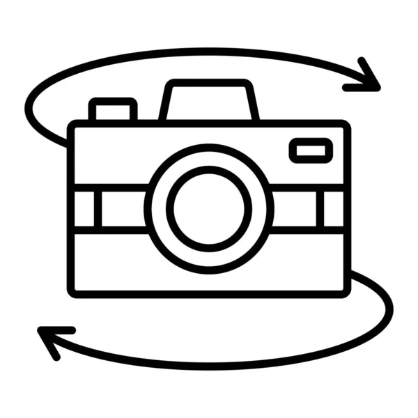 360 Icône Vectorielle Caméra Peut Être Utilisé Pour Impression Les — Image vectorielle
