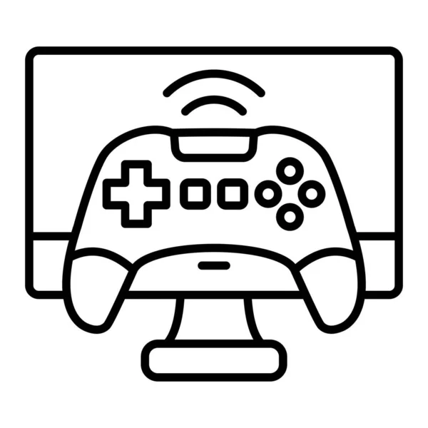 Video Oyun Vektör Simgesi Yazdırma Mobil Web Uygulamaları Için Kullanılabilir — Stok Vektör