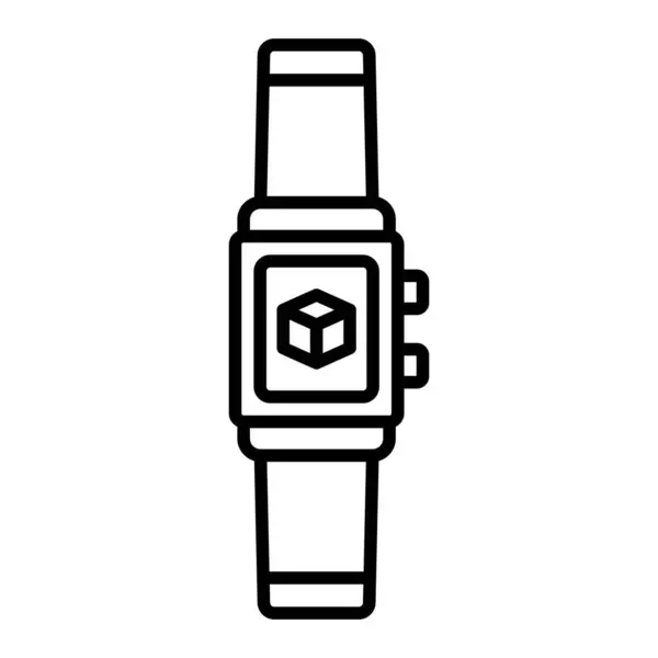 Icona Vettoriale Smartwatch Può Essere Utilizzato Stampa Applicazioni Mobili Web — Vettoriale Stock