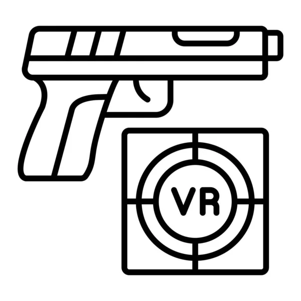 Стрельба Вектору Игры Значок Использоваться Печати Мобильных Веб Приложений — стоковый вектор