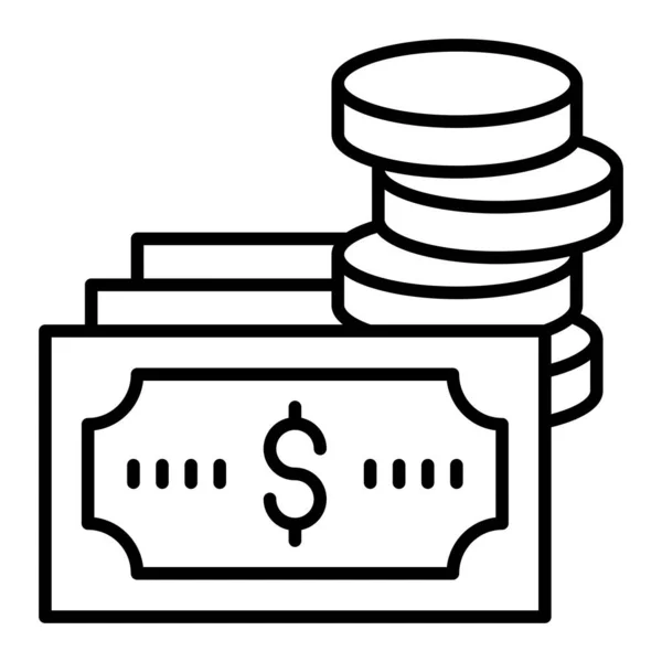 Geld Vektor Symbol Einsetzbar Für Druck Mobile Anwendungen Und Web — Stockvektor