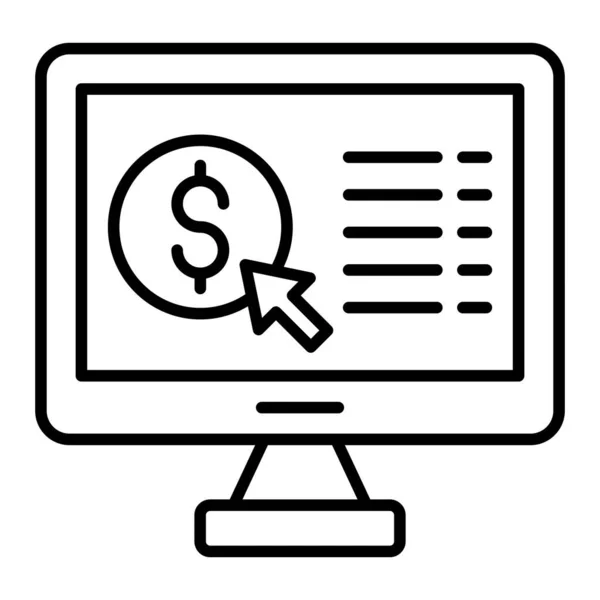 Pay Click Vetor Ícone Pode Ser Usado Para Impressão Aplicações — Vetor de Stock
