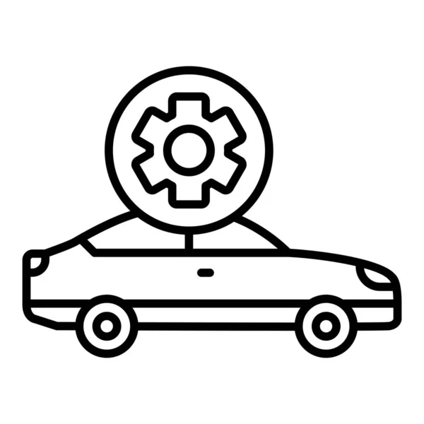 Auto Service Vector Pictogram Kan Worden Gebruikt Voor Print Mobiele — Stockvector