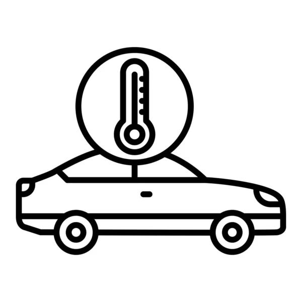 Icona Del Vettore Temperatura Può Essere Utilizzato Stampa Applicazioni Mobili — Vettoriale Stock
