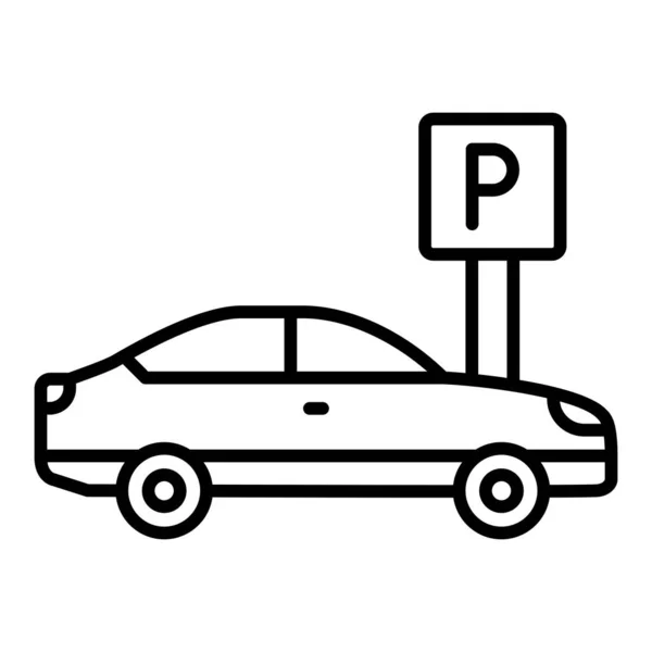 Parkeringsvektorikon Kan Användas För Utskrifter Mobiler Och Webbapplikationer — Stock vektor