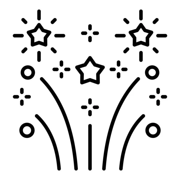 Havai fişek vektör simgesi. Yazdırma, mobil ve web uygulamaları için kullanılabilir.