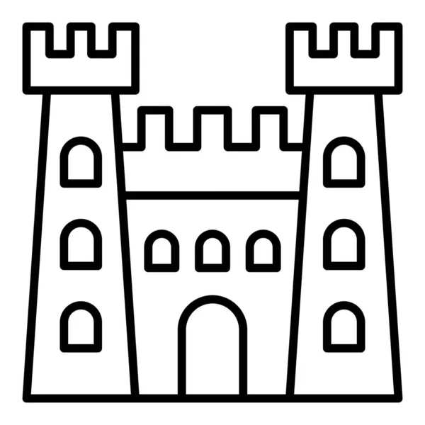 Icona Vettoriale Del Castello Può Essere Utilizzato Stampa Applicazioni Mobili — Vettoriale Stock