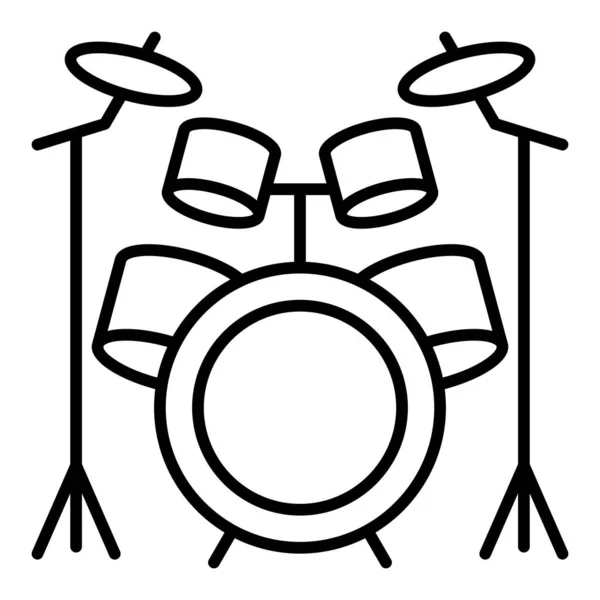 Εικονίδιο Διανύσματος Drum Kit Μπορεί Χρησιμοποιηθεί Για Εκτυπώσεις Mobile Και — Διανυσματικό Αρχείο