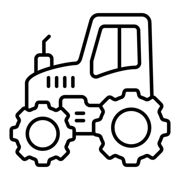 Traktor Vektor Ikon Nyomdai Mobil Webes Alkalmazásokhoz Használható — Stock Vector