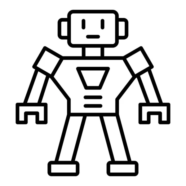 Ikona Wektora Robota Może Być Stosowany Drukowania Aplikacji Mobilnych Webowych — Wektor stockowy