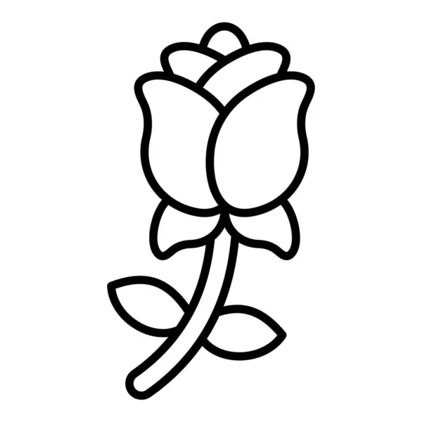Ikona Wektora Róży Może Być Stosowany Drukowania Aplikacji Mobilnych Webowych — Wektor stockowy