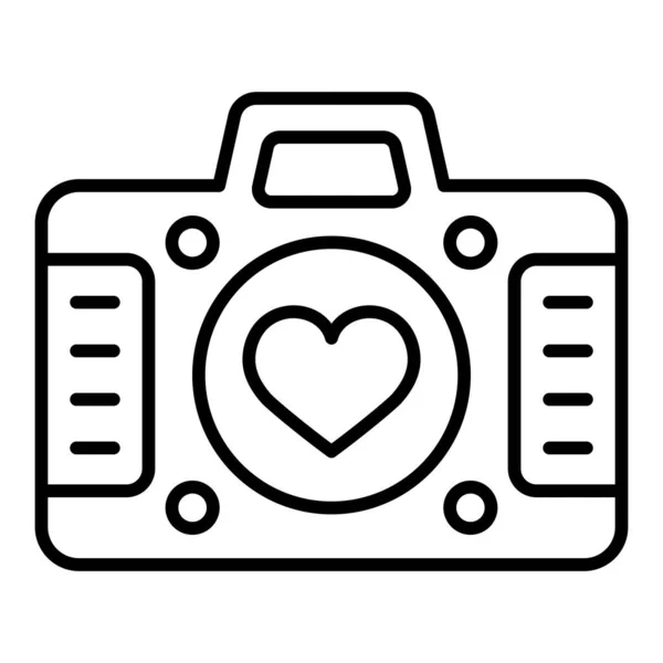 Значок Вектора Фотокамеры Использоваться Печати Мобильных Веб Приложений — стоковый вектор
