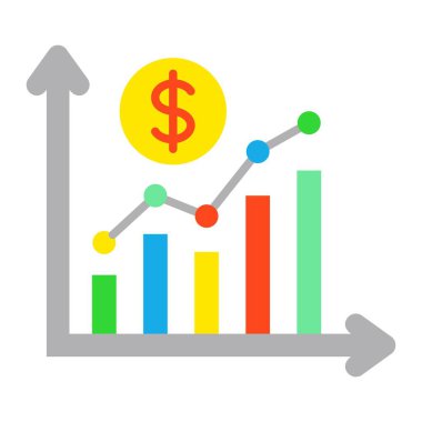 Büyüme vektör simgesi. Yazdırma, mobil ve web uygulamaları için kullanılabilir.