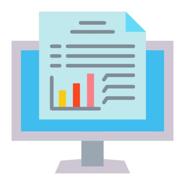 Vektör simgesini rapor et. Yazdırma, mobil ve web uygulamaları için kullanılabilir.