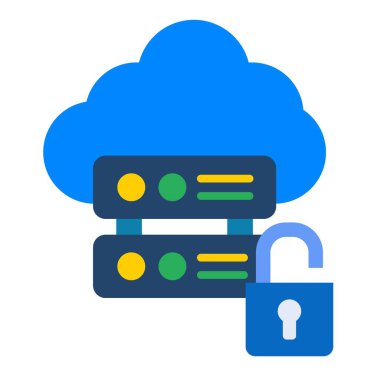 Güvensiz vektör simgesi. Yazdırma, mobil ve web uygulamaları için kullanılabilir.
