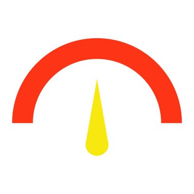 Gösterge vektör simgesi. Yazdırma, mobil ve web uygulamaları için kullanılabilir.