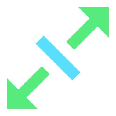 Vektör simgesini yeniden boyutlandır. Yazdırma, mobil ve web uygulamaları için kullanılabilir.